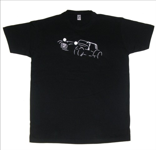 Tee Shirt noir Lotus Seven Caterham 500